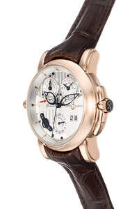 Sonata Dual Time Alarm Rose Gold Automatic