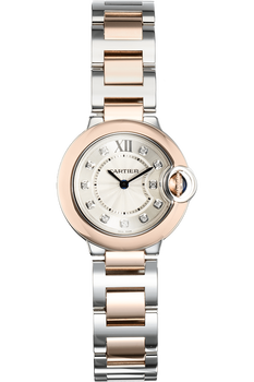 Ballon Bleu Rose Gold and Stainless Steel Quartz