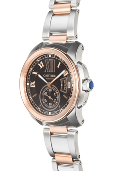 Calibre de Cartier Rose Gold and Stainless Steel Automatic