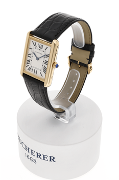 Tank Solo Yellow Gold and Stainless Steel Quartz