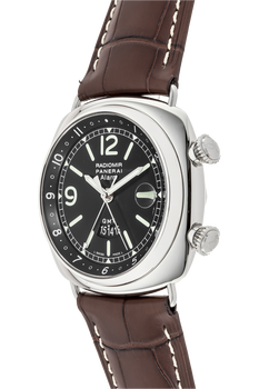 Radiomir GMT Alarm Stainless Steel Automatic