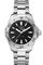 Aquaracer Quartz Mens Black Steel Watch