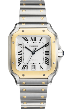 Santos Yellow Gold and Stainless Steel Automatic