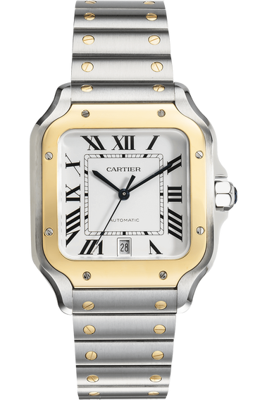 Santos Yellow Gold and Stainless Steel Automatic