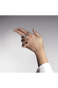 Peekaboo Aquamarine Ring