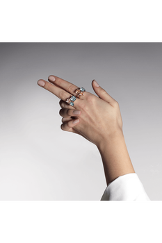 Peekaboo Aquamarine Ring
