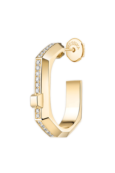 Moderniste Pav&eacute; Single Earring