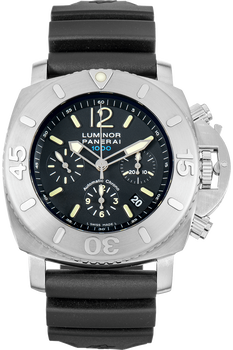 Pre Owned Panerai Luminor Submersible Chronograph Stainless Steel Automatic
