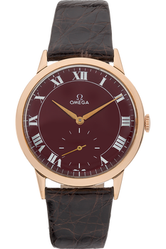 Round Circa 1940s Rose Gold Manual