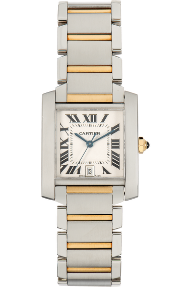 Tank Francaise Yellow Gold and Stainless Steel Quartz