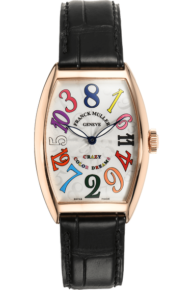 Pre Owned Franck Muller Crazy Hours Color Dreams Rose Gold Automatic