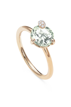 Peekaboo Prasiolite Ring