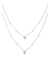 White gold diamond necklace My Twin 2 rows