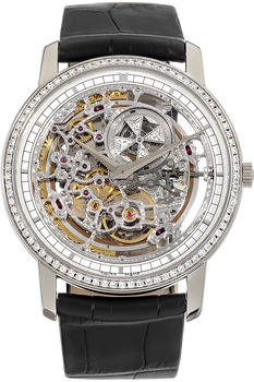 Traditionnelle Openworked White Gold Automatic