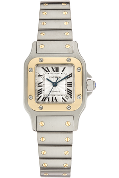 Santos Galbee Yellow Gold and Stainless Steel Automatic