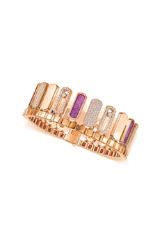 Bucherer Exclusive Move Iconica Lepidolite Bracelet in Pink Gold Size M