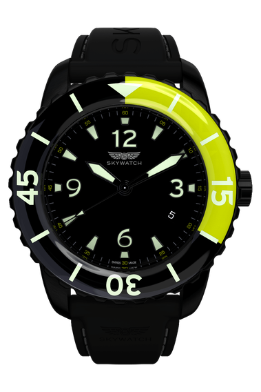 44mm 3-Hand Black IP