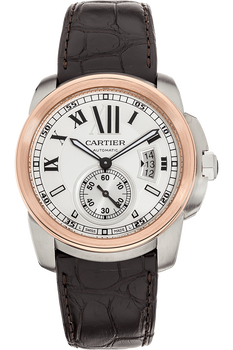 Calibre de Cartier Rose Gold and Stainless Steel Automatic