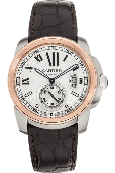 Calibre de Cartier Rose Gold and Stainless Steel Automatic
