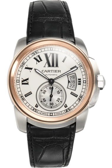 Calibre de Cartier Rose Gold and Stainless Steel Automatic