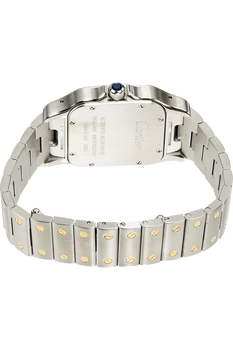 Santos Galbee Yellow Gold and Stainless Steel Automatic