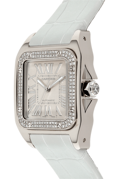 Santos 100 White Gold Automatic