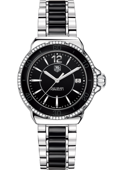 Formula 1 Quartz 37 mm with Ceramic and Diamonds