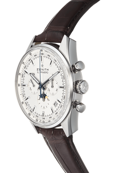 El Primero 410 Complete Calendar Moonphase Stainless Steel Automatic