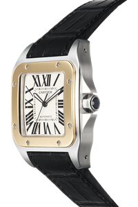 Santos 100 Yellow Gold and Stainless Steel Automatic