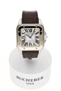 Santos 100 Yellow Gold and Stainless Steel Automatic