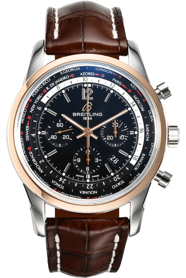 Breitling transocean chronograph unitime pilot hot sale