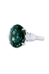 Green Sapphire Ring