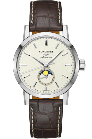 The Longines 1832 40mm Moonphase Alligator Strap