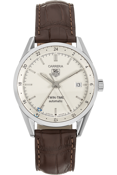 Carrera Twin Time Stainless Steel Automatic