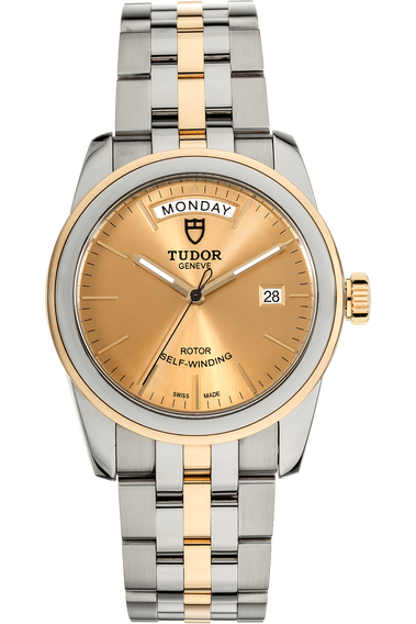 Glamour Day-Date Yellow Gold and Stainless Steel Automatic