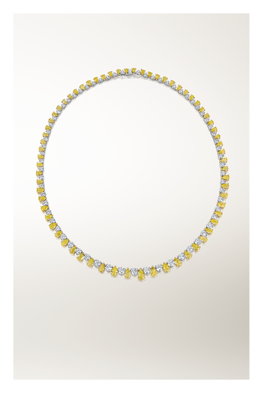 Classics Pear Cut Rivi&eacute;re Necklace