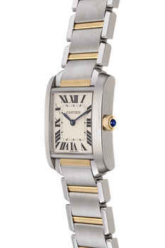 Tank Francaise Yellow Gold and Stainless Steel Quartz