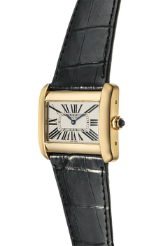 Tank Divan Yellow Gold Quartz