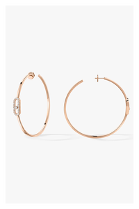 Move Uno GM Hoops in Pink Gold