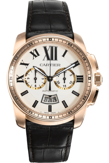 Calibre de Cartier Chronograph Rose Gold Automatic