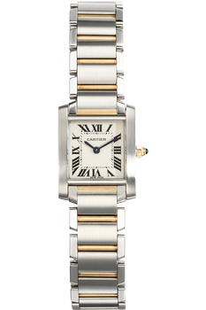 Tank Francaise Yellow Gold and Stainless Steel Quartz