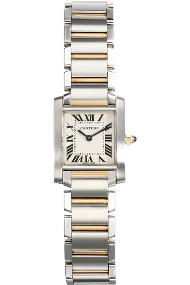 Tank Francaise Yellow Gold and Stainless Steel Quartz