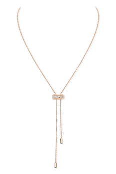 Moderniste Pav&eacute; Tie Necklace