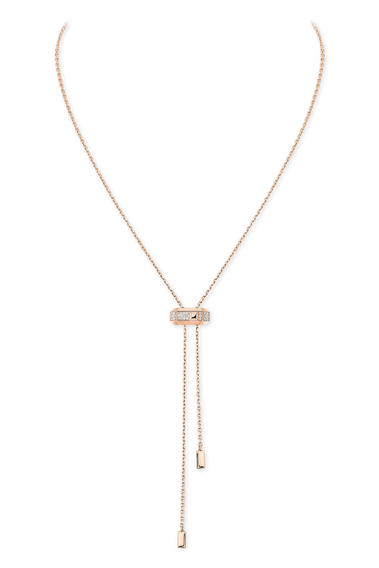 Moderniste Pav&eacute; Tie Necklace