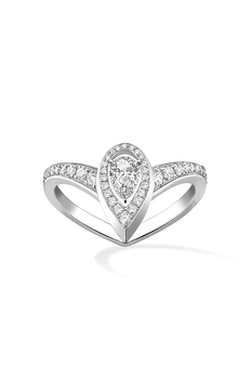 Fiery Ring 0.10CT in White Gold