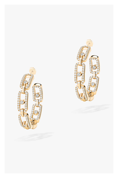Move Link SM Hoops in Yellow Gold