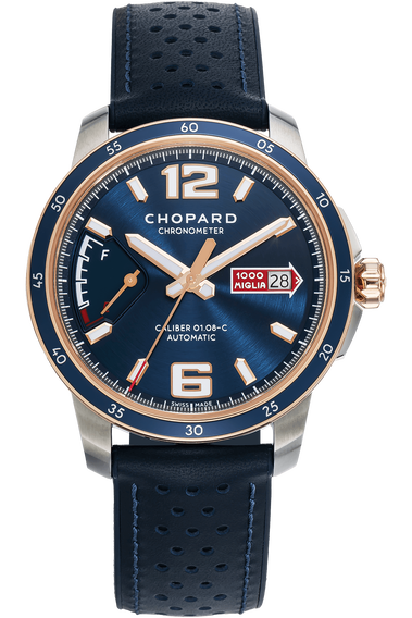 Mille Miglia GTS Azzurro Power Control Rose Gold and Stainless Steel Automatic