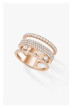 Move Romane Large Ring in Pink Gold Size 53