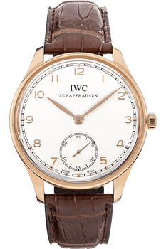 Portuguese Hand Wound Rose Gold Automatic
