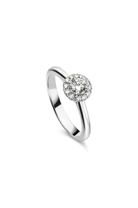 Joy Solitaire in 18K White Gold